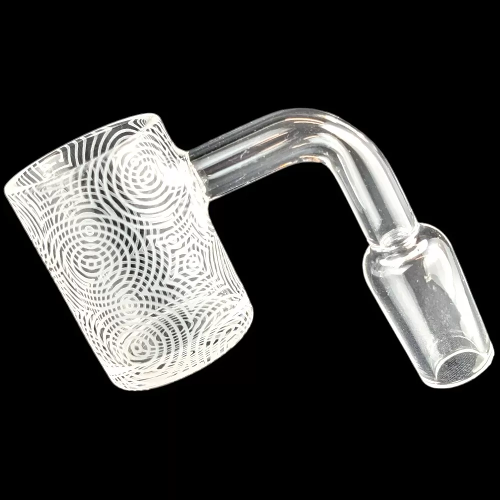 Photograph of product: 14M Quartz Banger Sand Blasted Circlastic Art with 22mm Bucket
