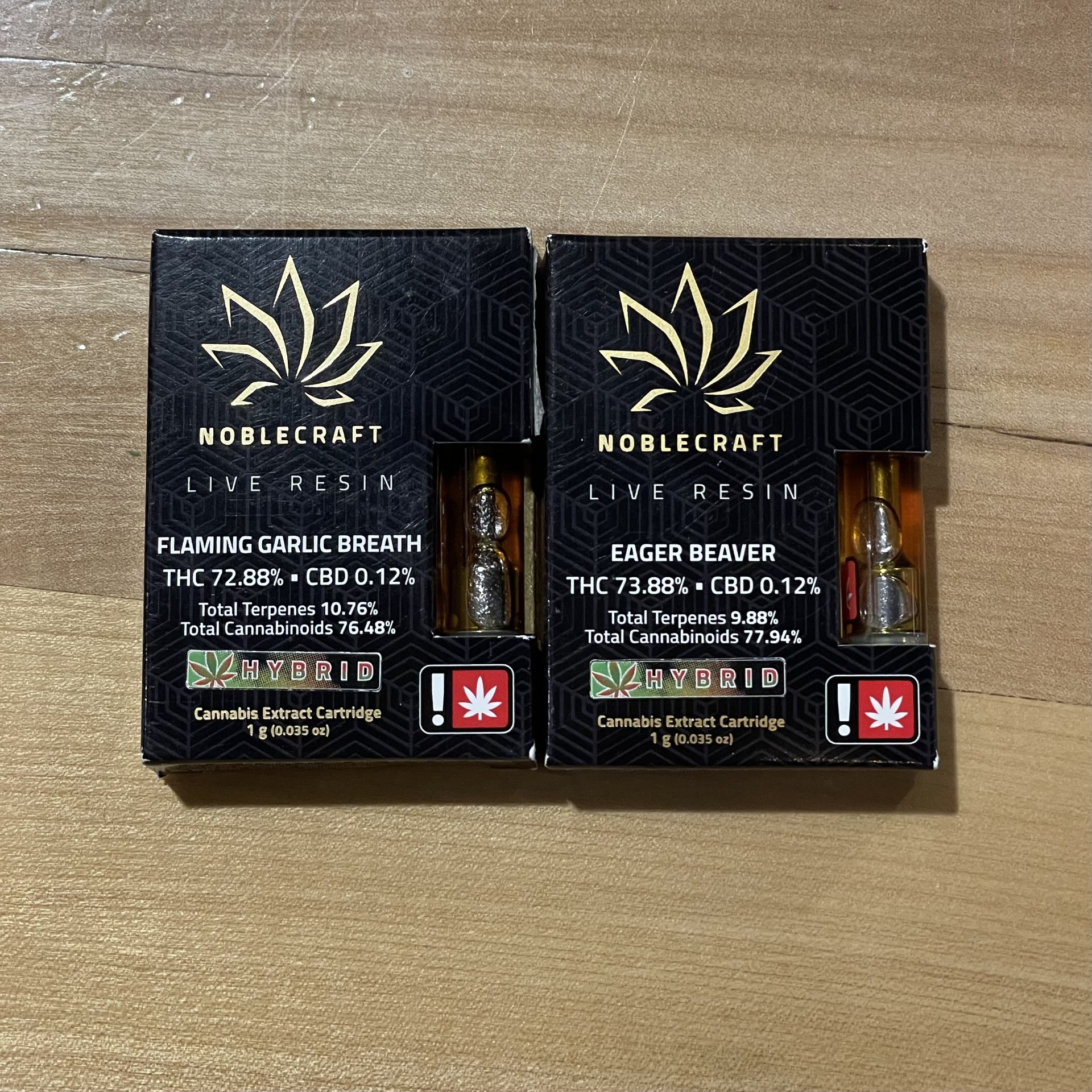 Photograph of product: Noblecraft | EAGER BEAVER Live Resin Cartridge