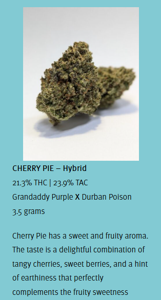 Photograph of product: Glennas Cherry Pie - 3.5g