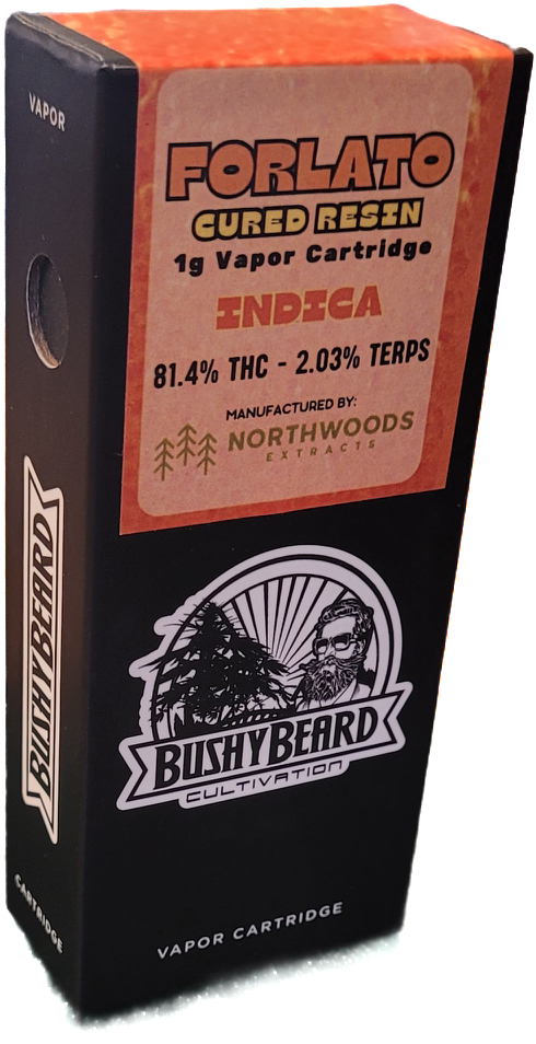 Photograph of product: Forlato Live Resin Vape Cart | Bushy Beard