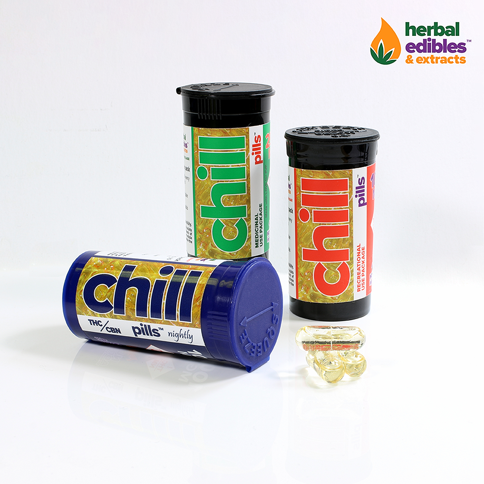 Photograph of product: Chill Pills (50mg/500mg) - Hybrid