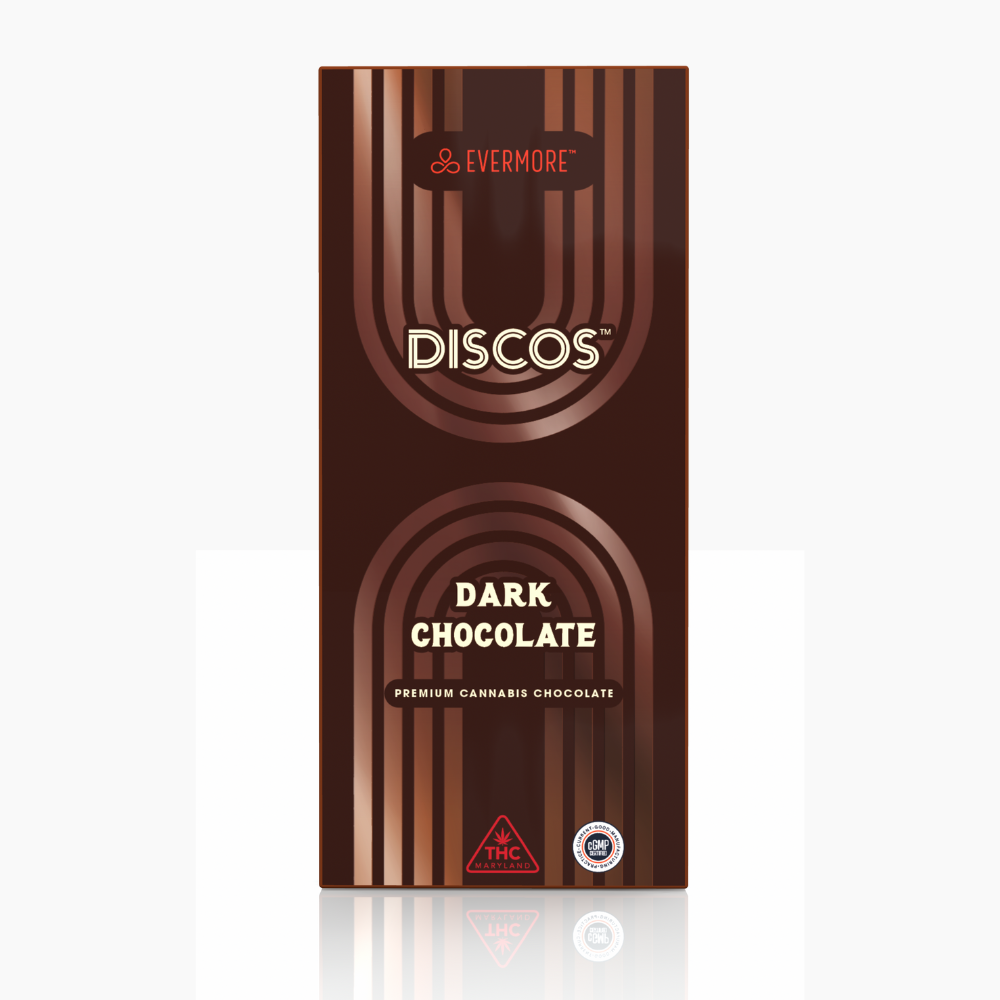 Photograph of product: Discos 10mg Dark Chocolate - 100mg