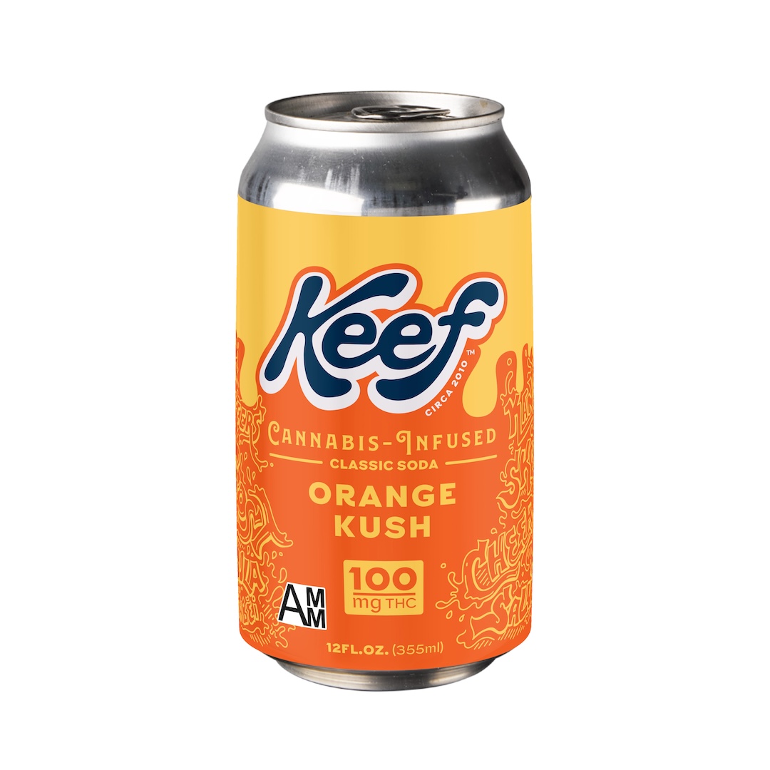 Photograph of product: Keef - Edible - Beverage - Orange Kush - Hybrid - 100MG