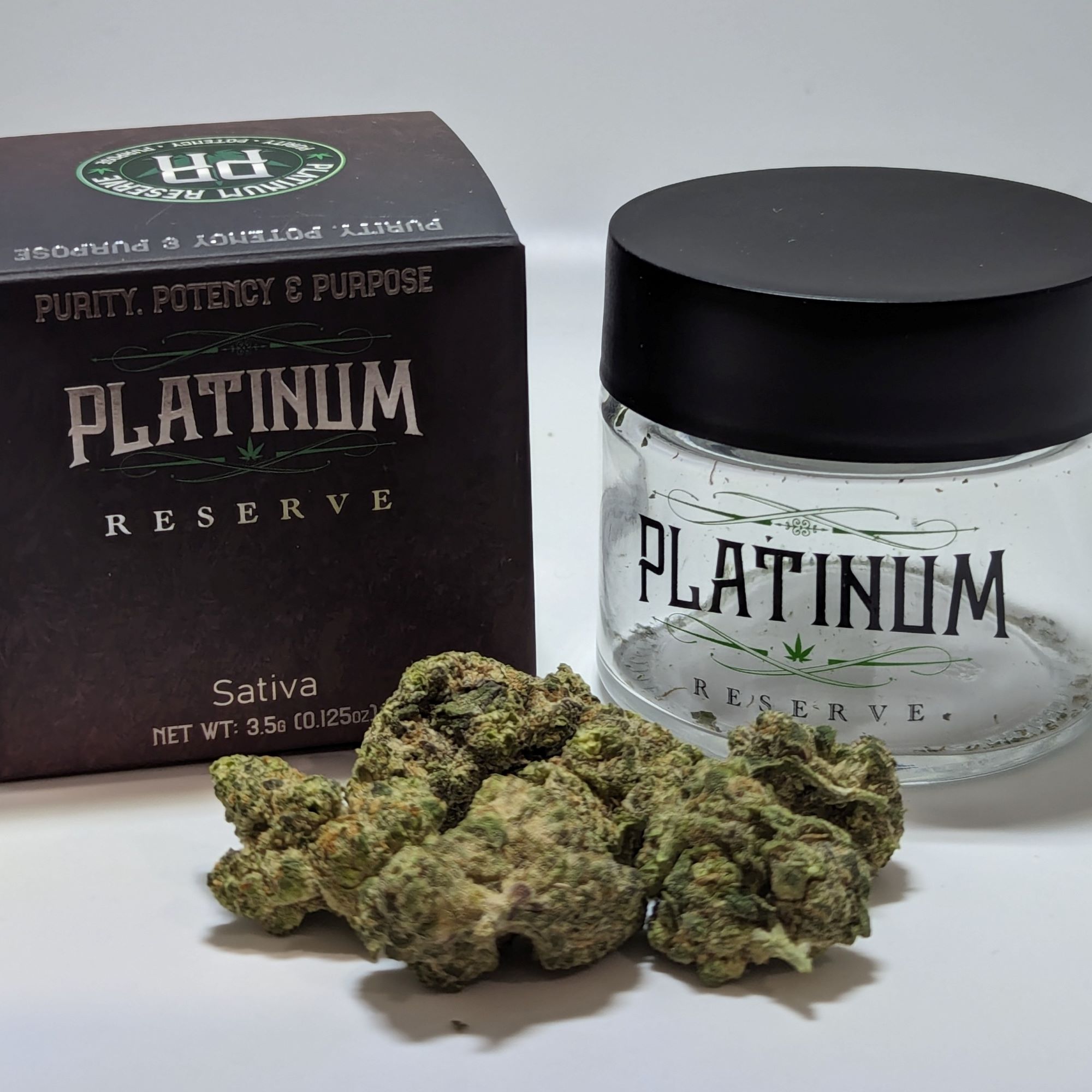 Photograph of product: Platinum Reserve | Flower | Bruce Banner | Jar - 3.5g