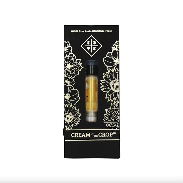 Photograph of product: Cream Of The Crop Live Resin | 1g - Georgia Peaches - Cartridge - Oui'd - 