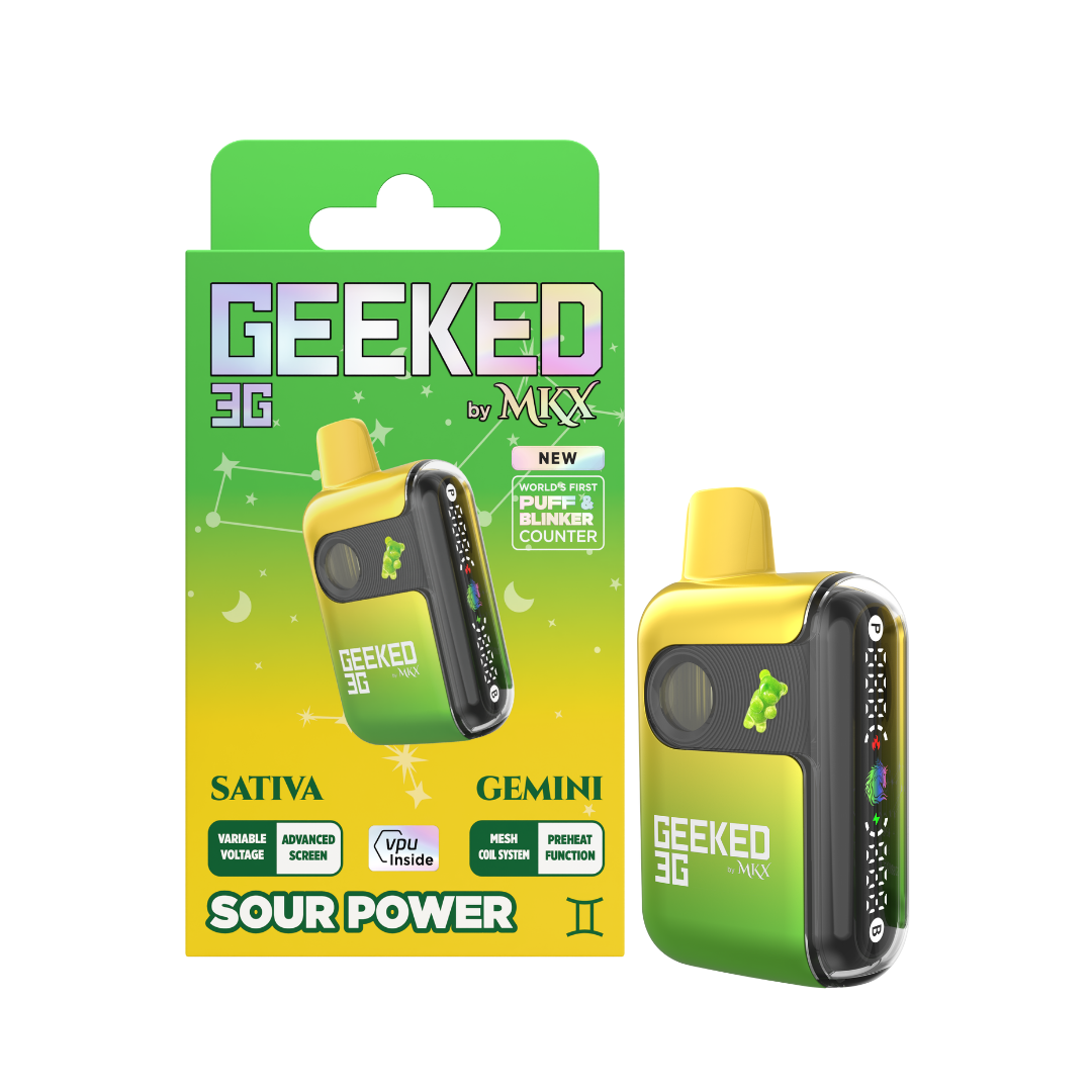 Photograph of product: Geeked | Sour Power Disposable Vape | 3g