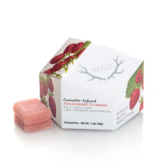 Photograph of product: Strawberry - 20:1 CBD:TH-oui - 100mg - 10pc