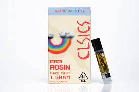 Photograph of product: CLSICS Rainbow Beltz 1g Live Rosin Vape Cart