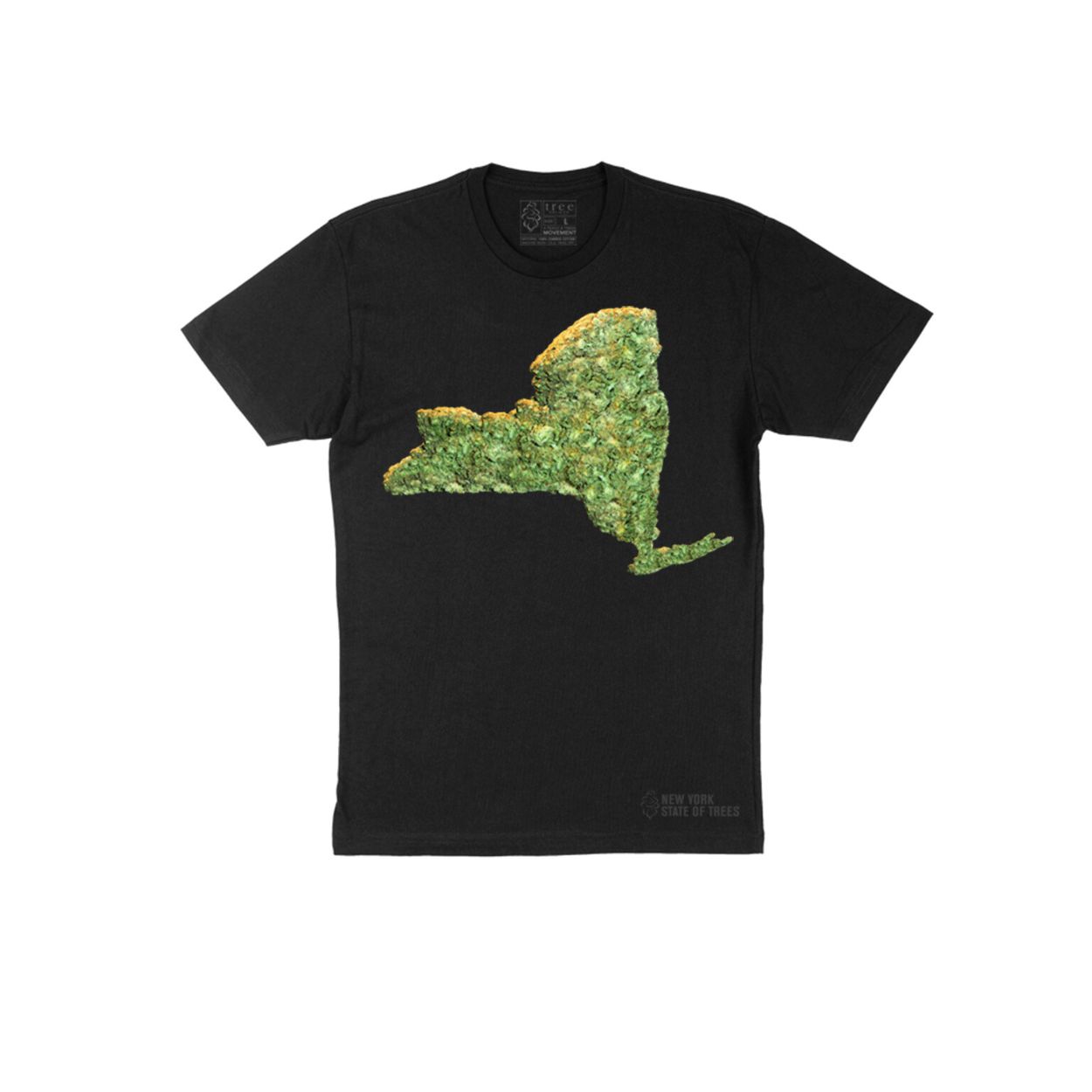 Photograph of product: Tree Shurts New York State of Trees T-Shirt - Black (XL)