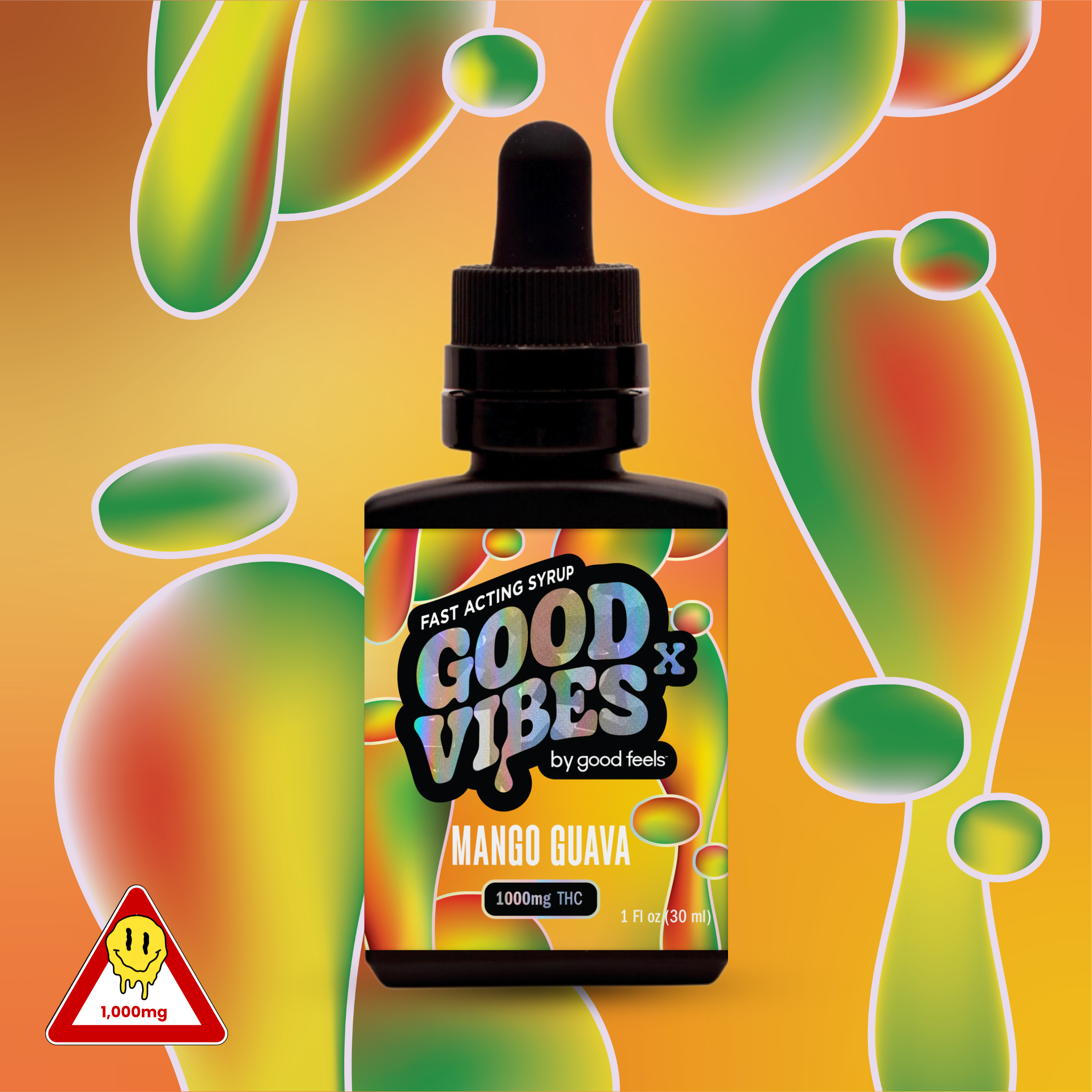Photograph of product: Mango Guava Fast Acting Syrup Tincture 1000mg