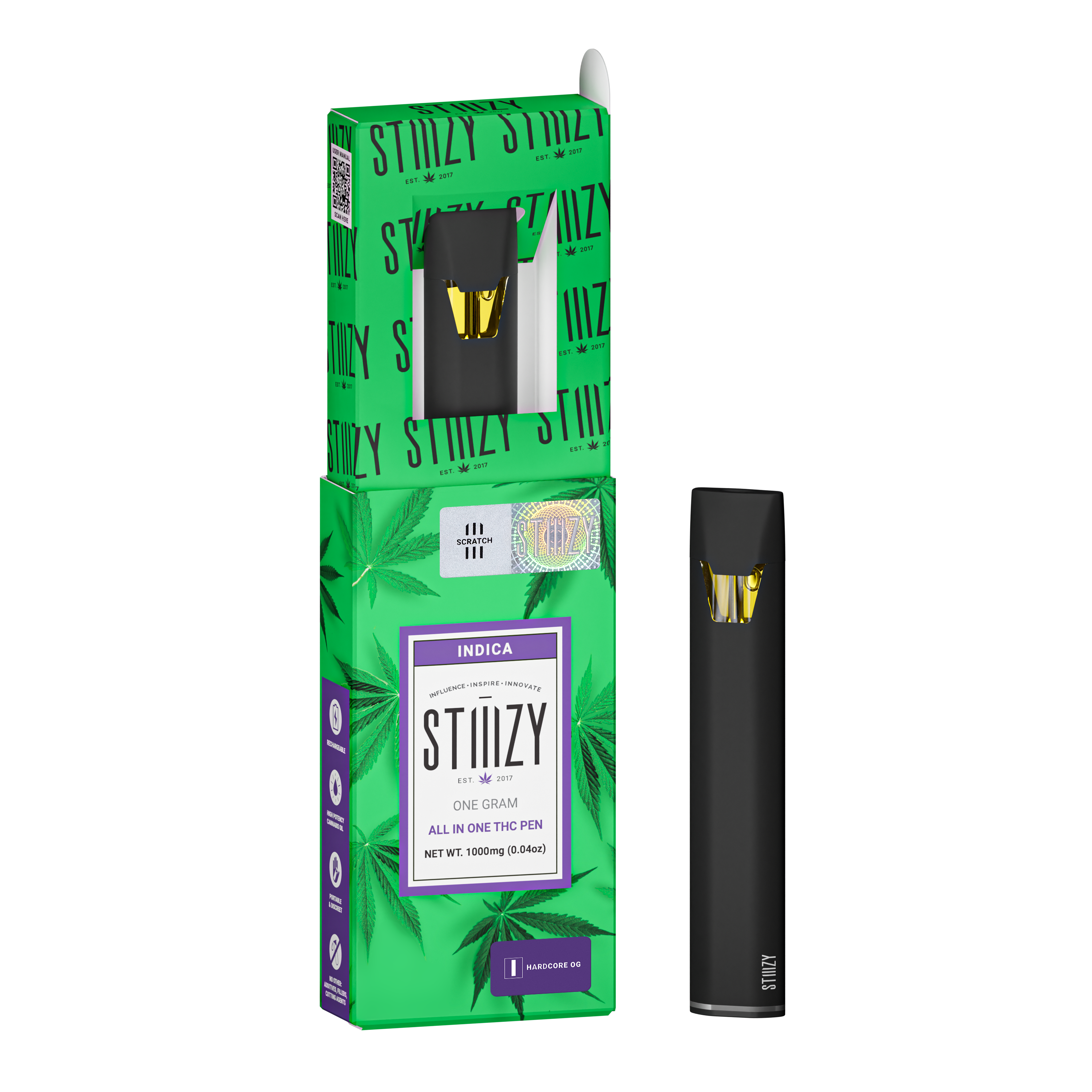 Photograph of product: HARDCORE OG 0.5G LIIIL ALL IN ONE