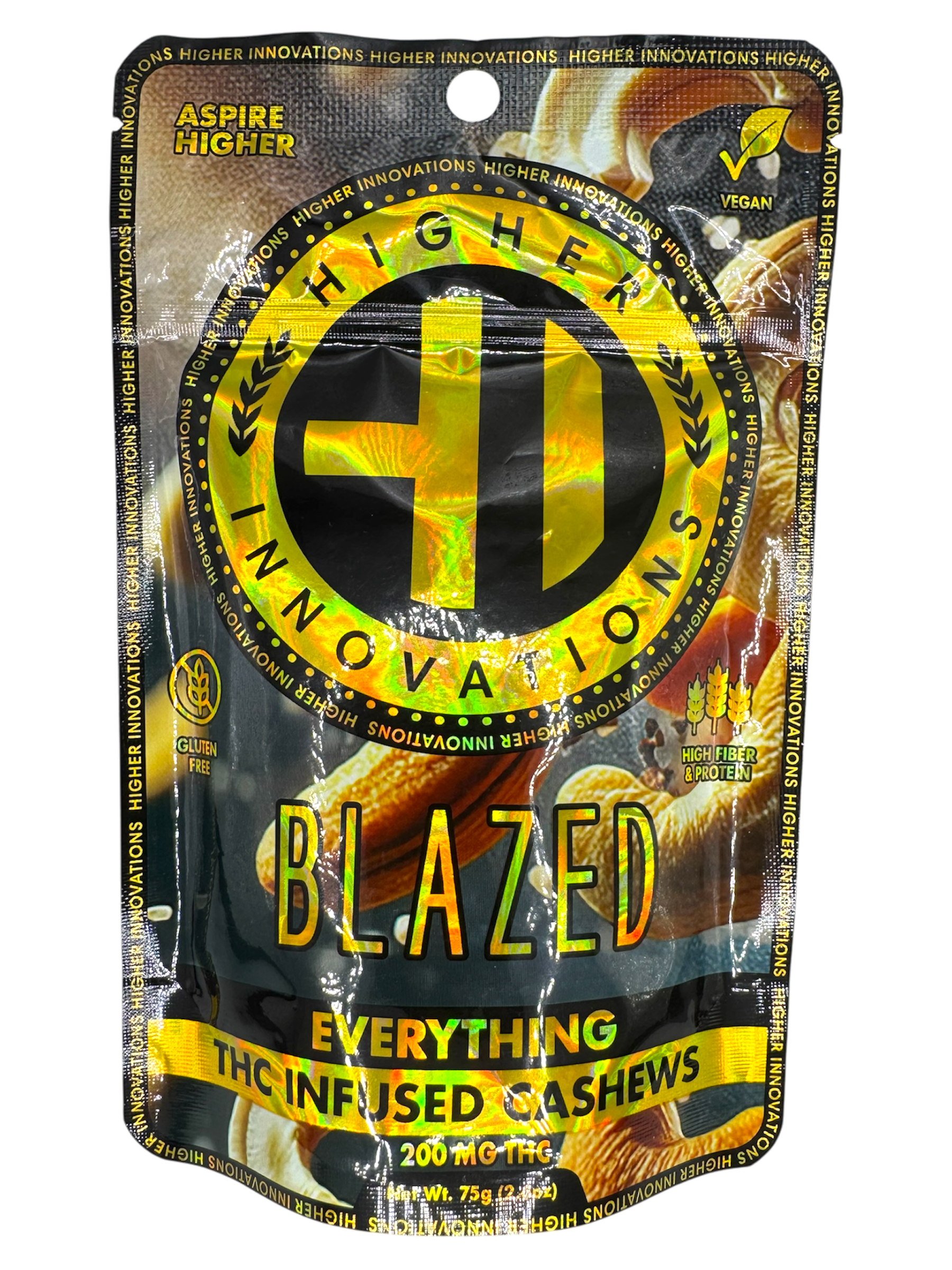 Photograph of product: 200mg Blazed Everything Cashews