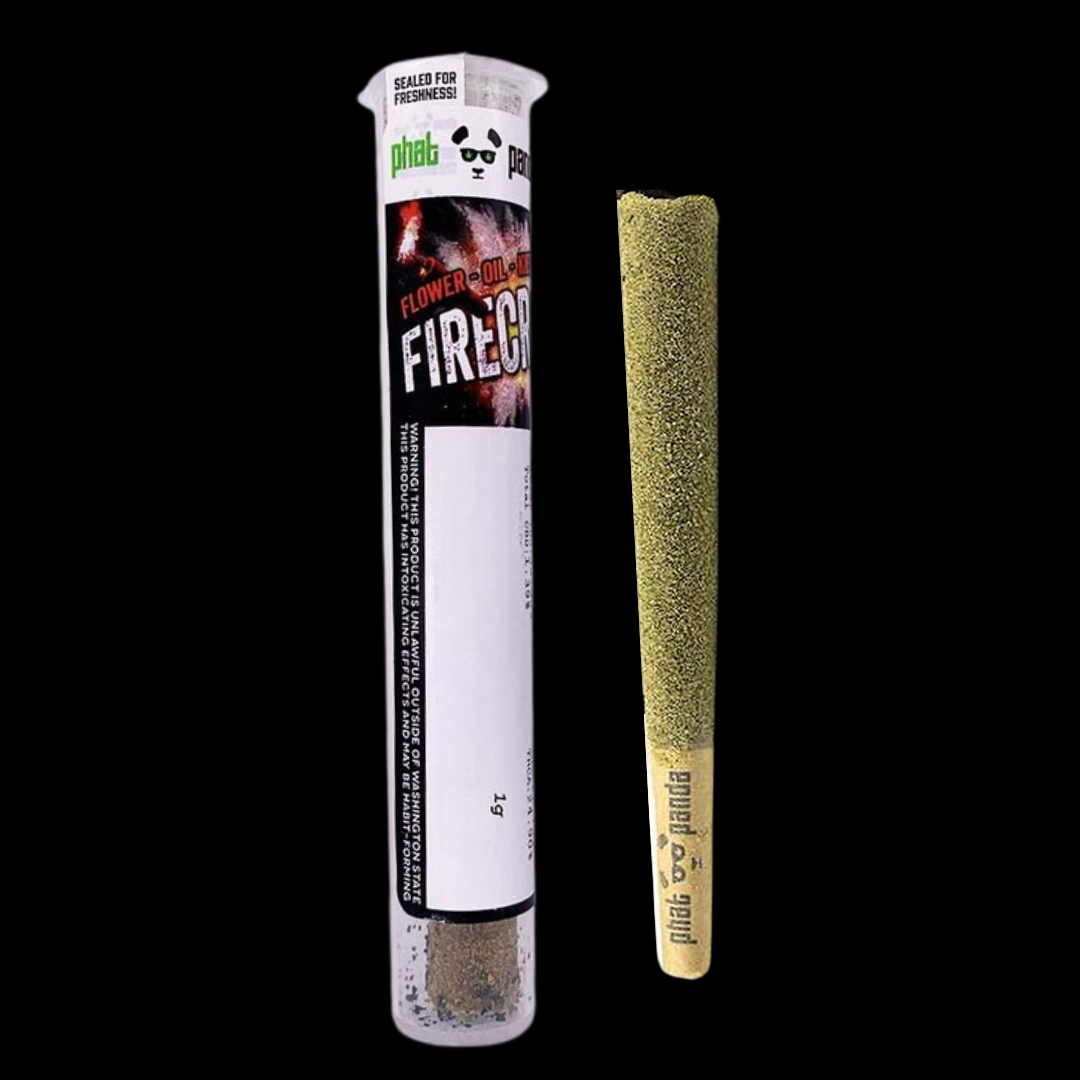 Photograph of product: Berry Gelato DOH Approved Infused Firecracker Pre-roll Phat Panda