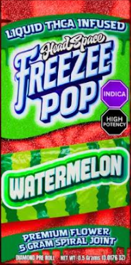 Photograph of product: Freezee Pop - Watermelon (I) TH-ouiA Infused Joint