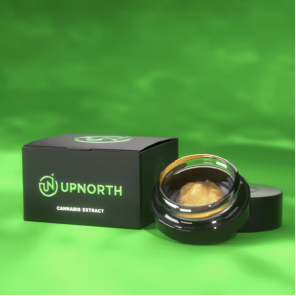 Photograph of product: UPNORTH | Durban Poison Live Resin Budder 1g - Oui'd