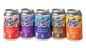 Photograph of product: Keef Soda 100mg Bubba Kush Root Cola Soda