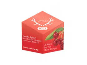 Photograph of product: Oui'd SOUR CHERRY 100MG - WYLD