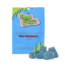 Photograph of product: Fresh Canna - 200mg Live Resin Gummies - Blue Raspberry