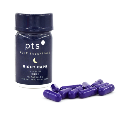 Photograph of product: Night Caps | 4thc : 1cbn | 10pk | 125mg