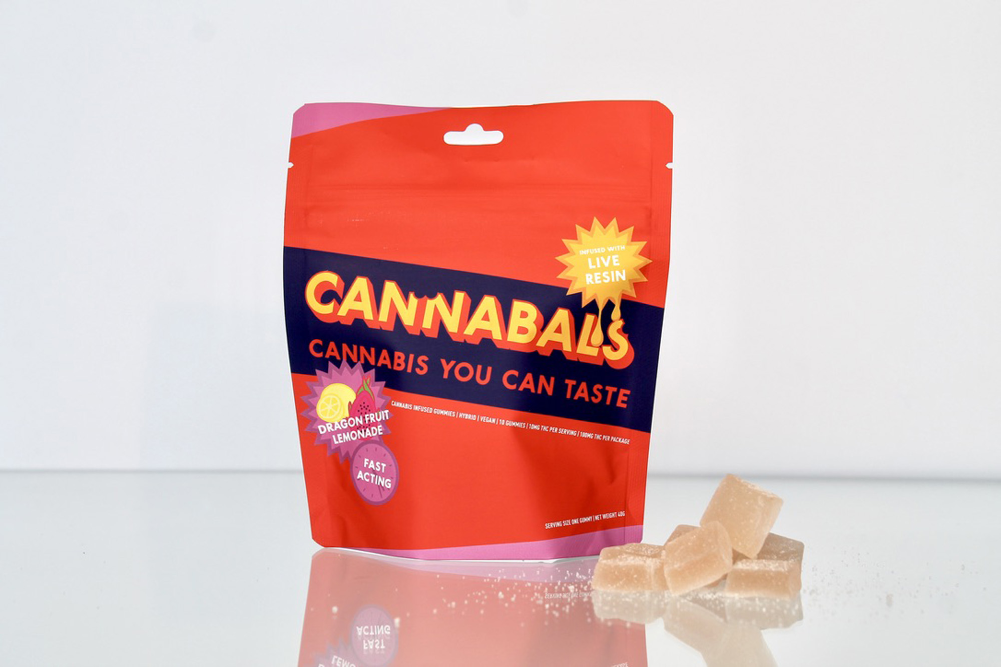 Photograph of product: Cannabals | Dragon Fruit Lemonade | 100mg