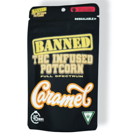 Photograph of product: BANNED EDIBLE CO. | POTCORN - COOKIES & CREAM | 200MG