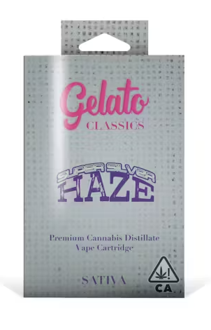 Photograph of product: GELATO SUPER SILVER HAZE 1G VAPE