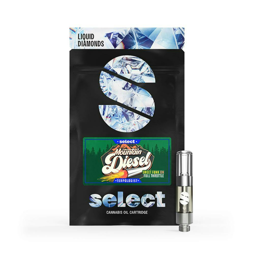 Photograph of product: Mountain Diesel | Liquid Diamonds Vape Cartridge | 0.5g