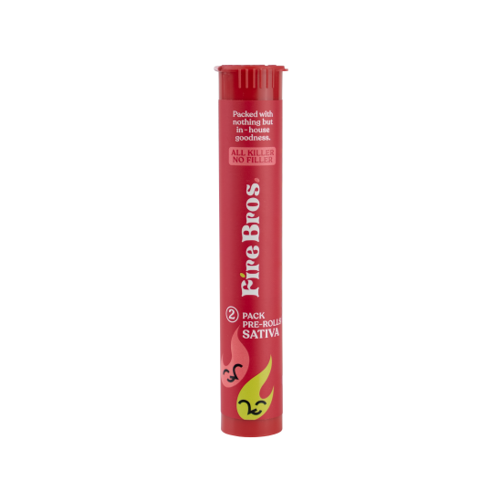 Photograph of product: Fire Bros | Jack Black | Pre-rolls | DOH |  2 x 0.5g