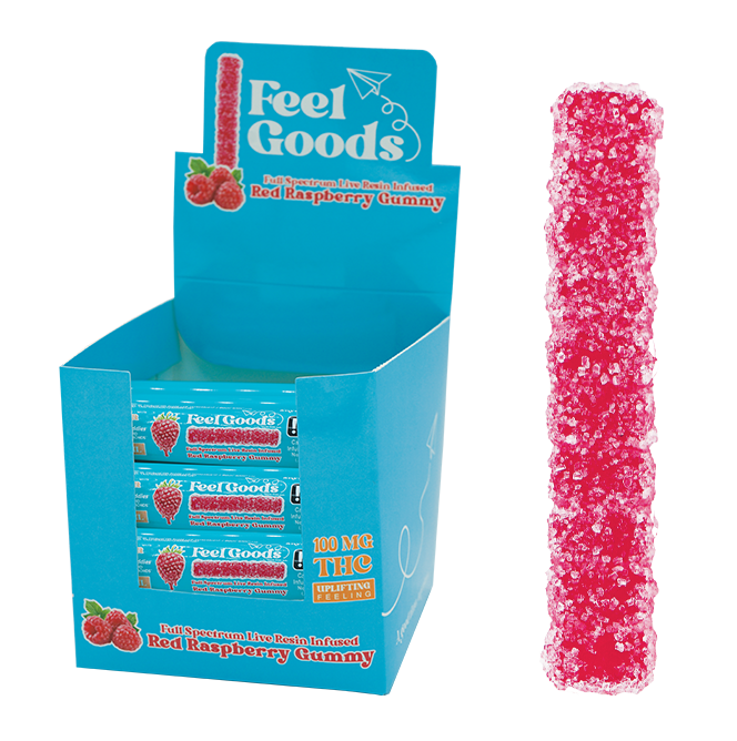 Photograph of product: Feel Goods | Gummy Straw | Red Raspberry