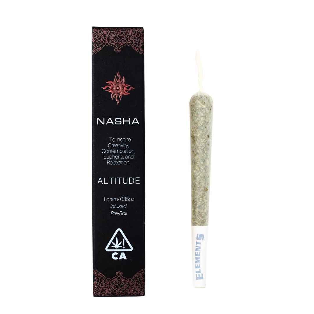 Photograph of product: Clementine x Moroccan Peaches (S) 1g "Altitude" INFUSED PREROLL - Nasha