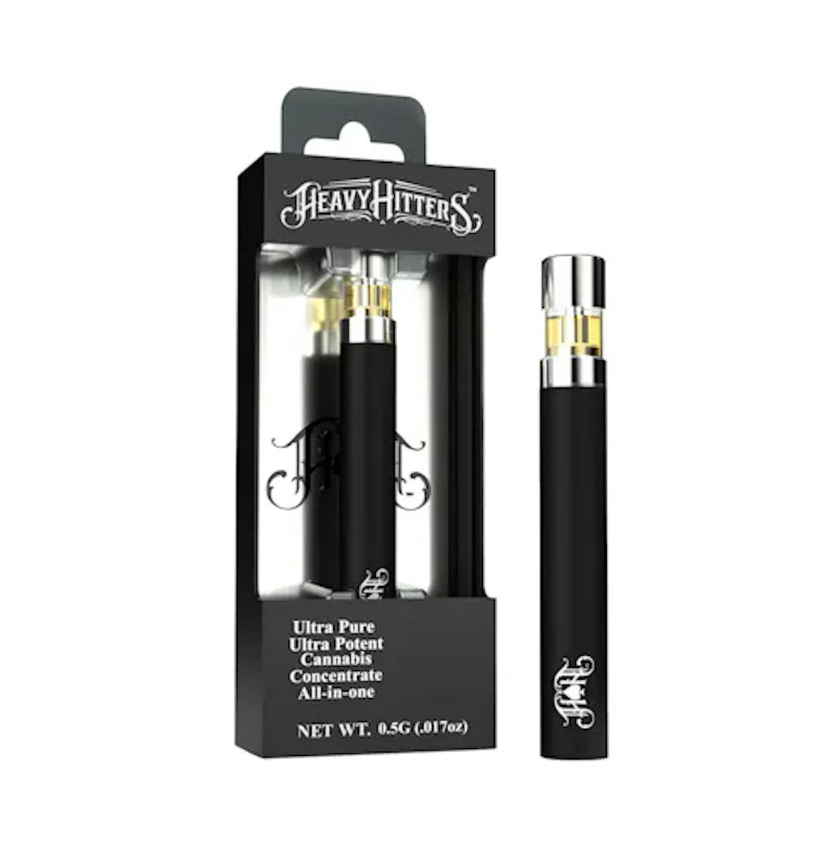Photograph of product: Heavy Hitters Blackberry Kush 0.5g Disposable Vape