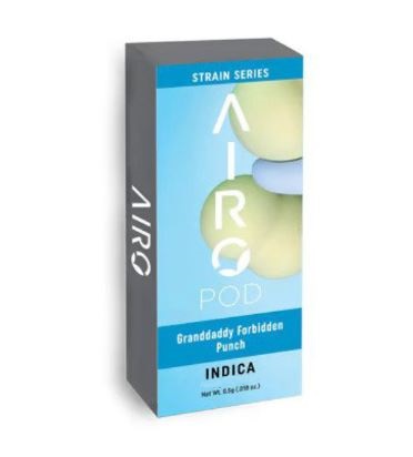 Photograph of product: Granddaddy Forbidden Punch Flavored Distillate Cartridge | 1g