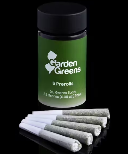 Photograph of product: Garden Greens - Rainbow Mochi - 2.5g/5pk - Prerolls
