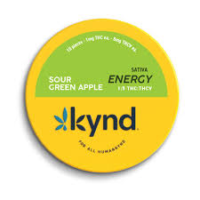 Photograph of product: Kynd | Gummies | Energy Sour Green Apple | 1:1 TH-oui:TH-ouiV