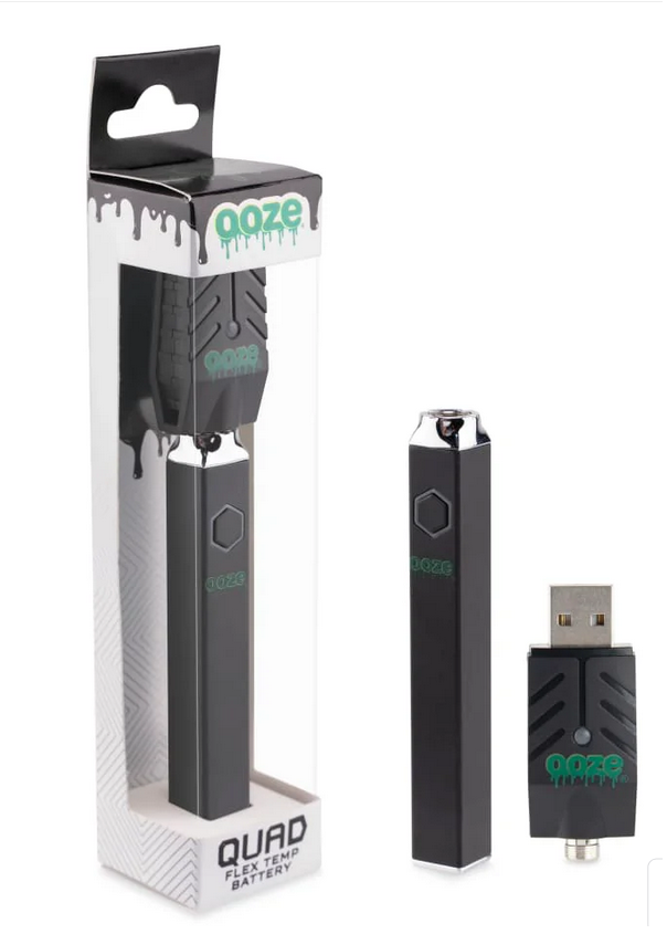 Photograph of product: Ooze | Quad 510 Battery | Panther Black