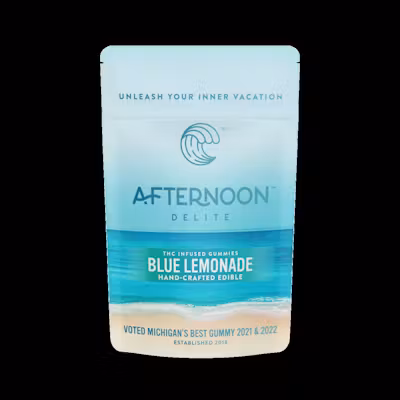 Photograph of product: Afternoon Delite - 2pk Gummies - (200mg) - **BLUE LEMONADE** (9/$20)
