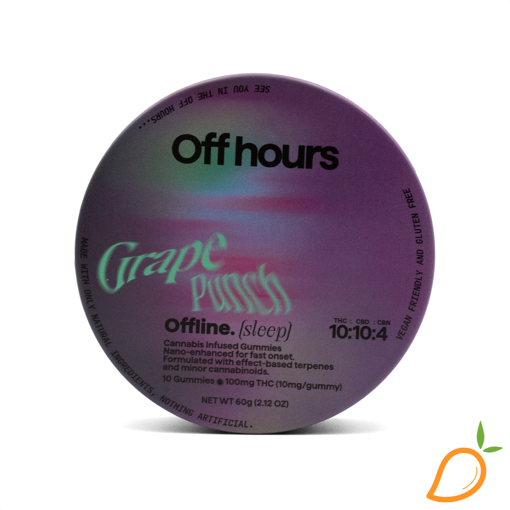 Photograph of product: 100mg Grape Punch Offline Gummies Off Hours