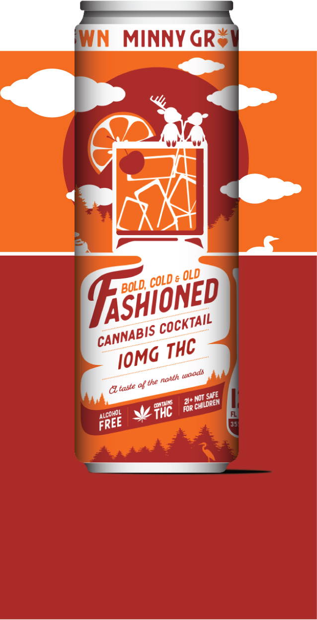 Photograph of product: MNYGRWN - 12oz RTD - Old Fashioned - 10mg TH-oui