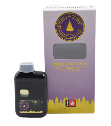 Photograph of product: Entourage Oui'd | MELONA Disposable Live Resin Cartridge | 1g