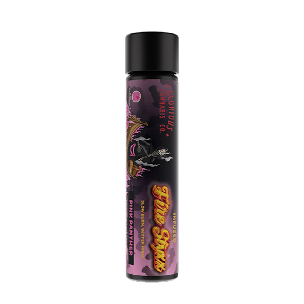 Photograph of product: Simpler Daze | 1g Infused Fire Styxx Preroll | Pink Panther