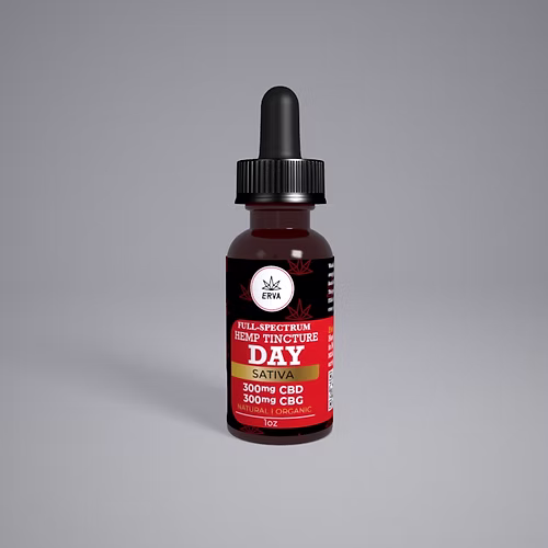 Photograph of product: Erva | Day Full Spectrum Oui'd 1:1 Cbd:Cbg Tincture | 300mg