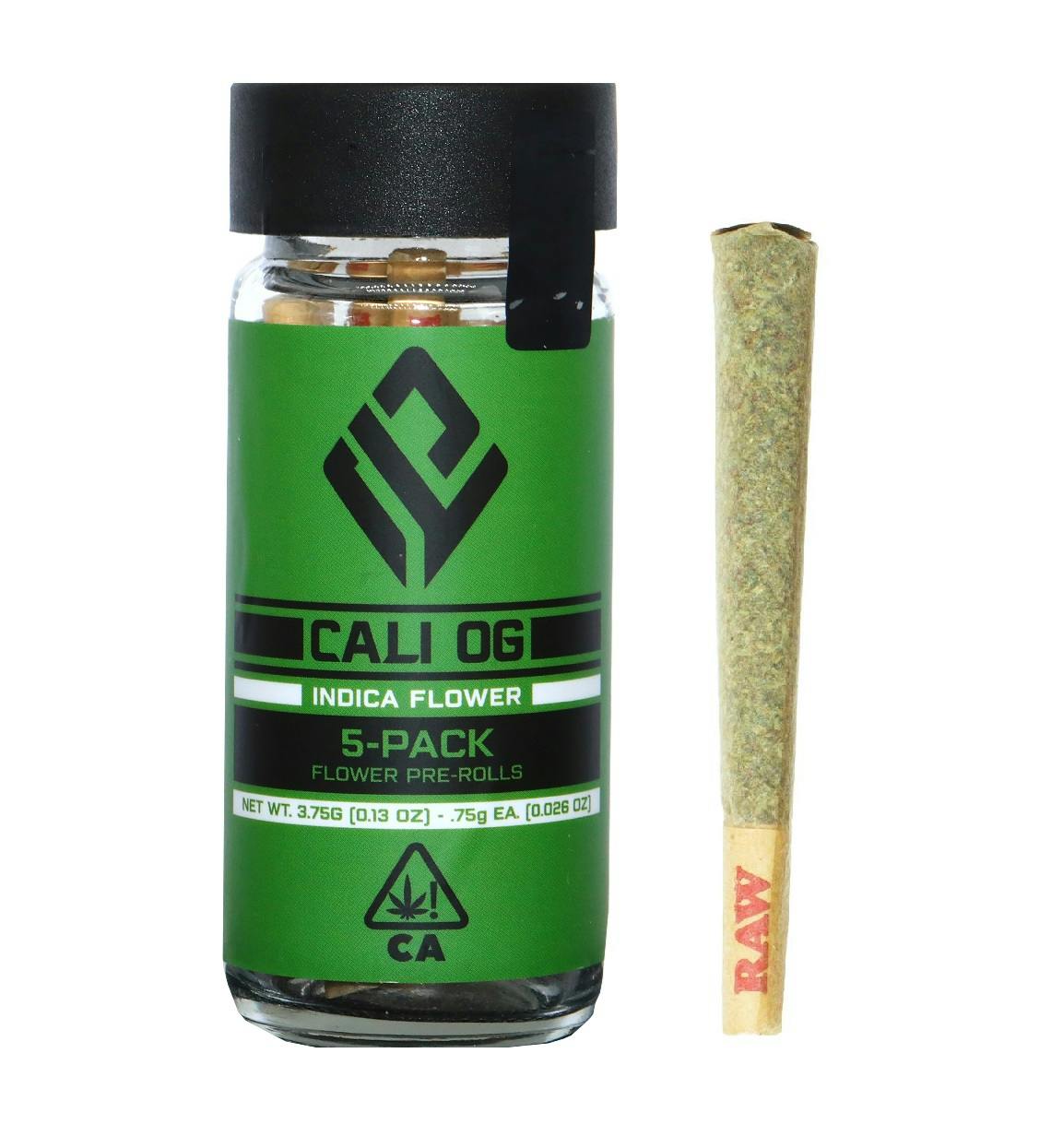 Photograph of product: Cali Lotus - Cali OG (Oui'd) 5pk Prerolls 3.75g