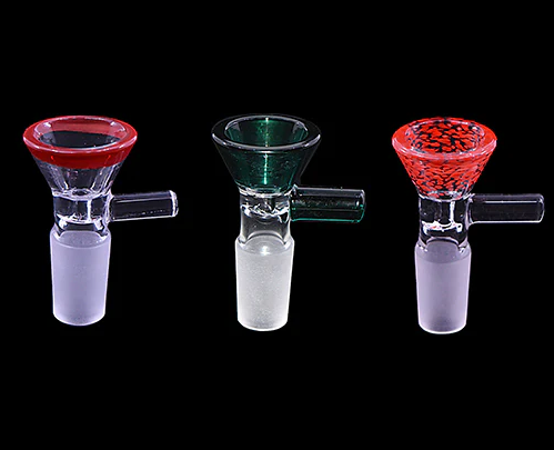 Photograph of product: Colorful Glass Bowl with Handle