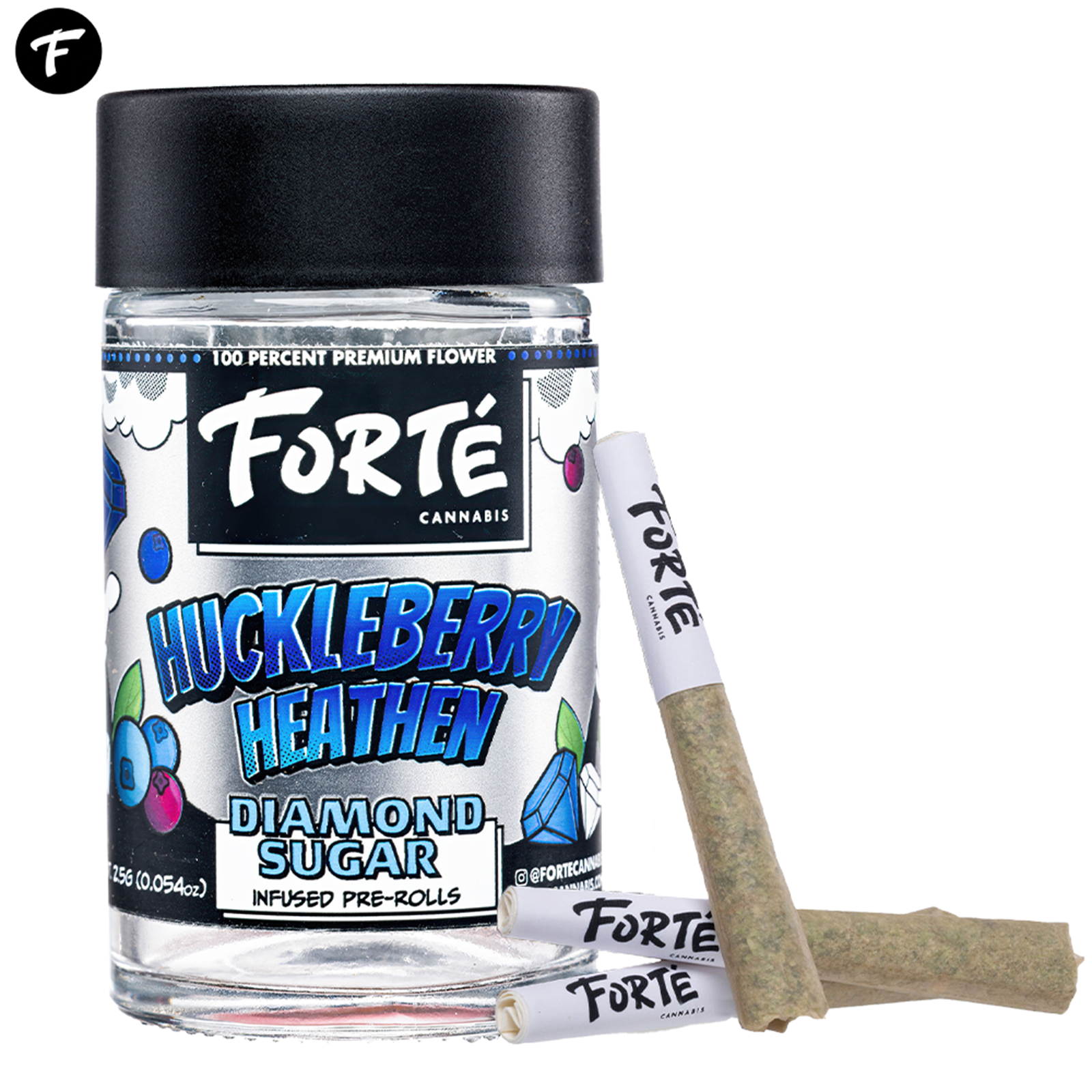 Photograph of product: FORTE | HUCKELBERRY HEATHEN | Oui'd | INFUSED 5PK | REC