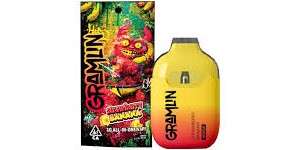 Photograph of product: STRAWBERRY BANANA - AIO (1000MG)