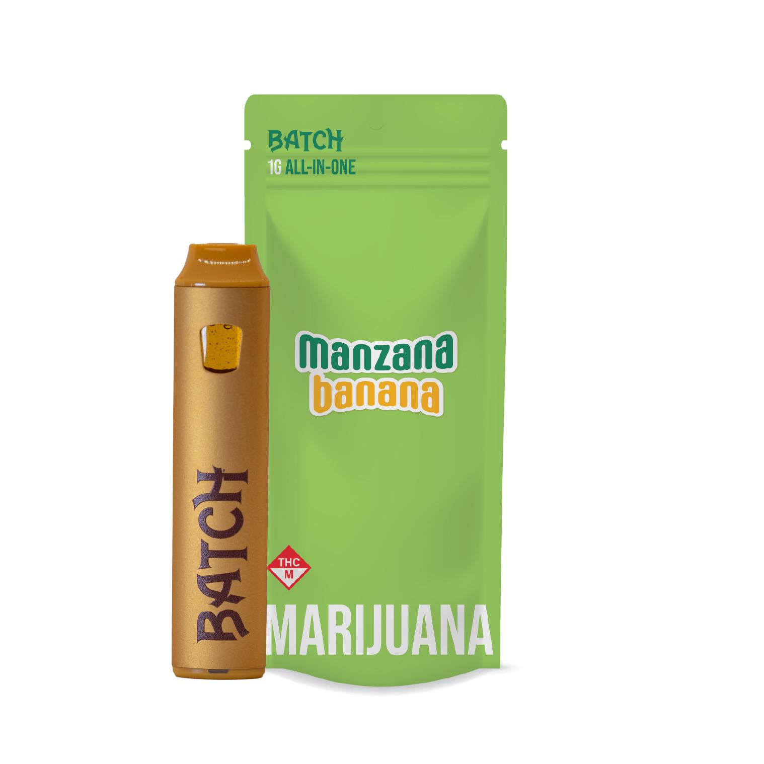 Photograph of product: Manzana Banana | 1g | Vape Cart | Batch
