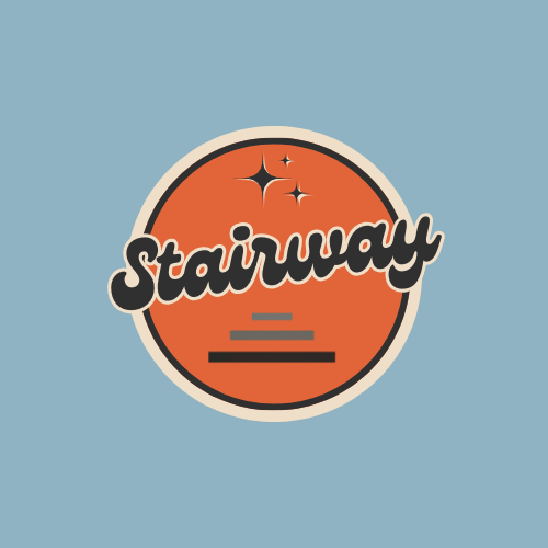 Photograph of product: Stairway Orange Circle Tee