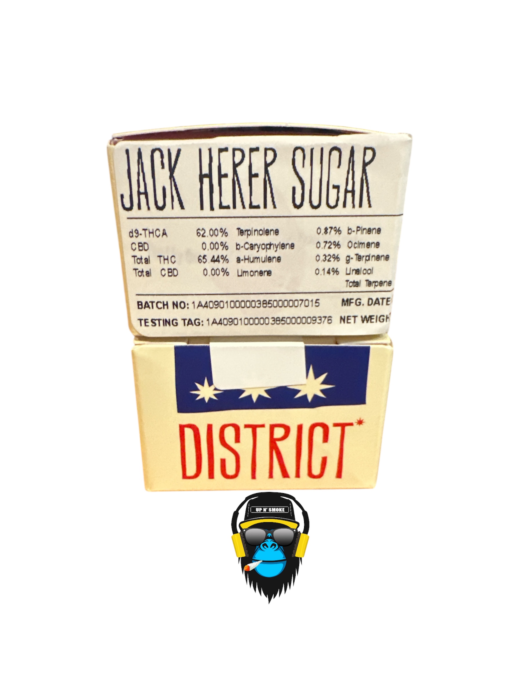 Photograph of product: District Oui'd: Jack Herer 1G Sugar