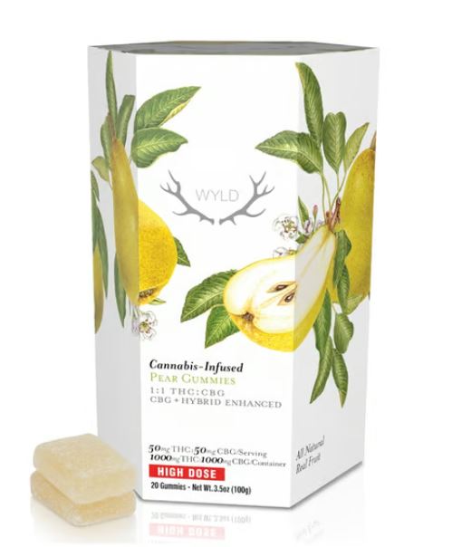 Photograph of product: 1:1: Pear Hybrid Enhanced Gummies