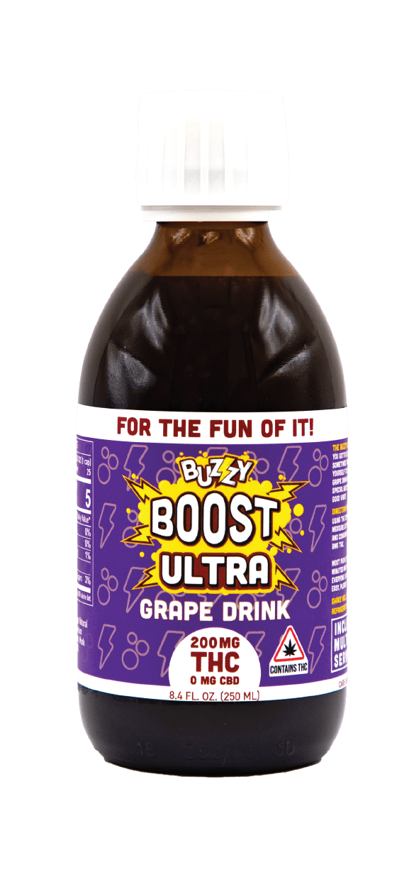Photograph of product: Buzzy Boost ULTRA Grape Drink 200mg